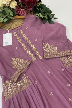 SZ1082 - Mul chanderi suit