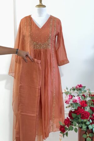 SZ1184 - Mul chanderi suit