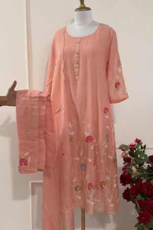 SZ1189 - Mul chanderi suit set