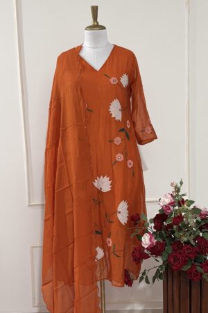 SZ1228 - Mul chanderi suit