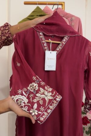 SZ1231 - Viscose organza suit set