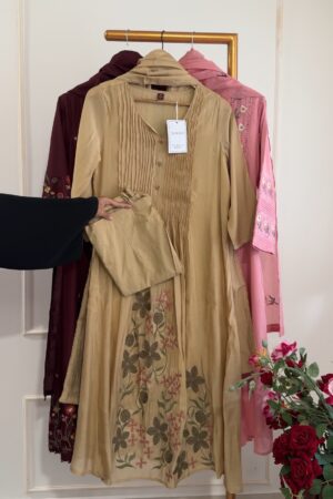 SZ1239 - Semi Mul Chanderi Suit Set