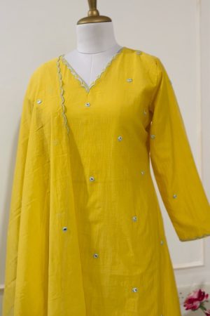 SZ1256 - Soft chanderi suit set