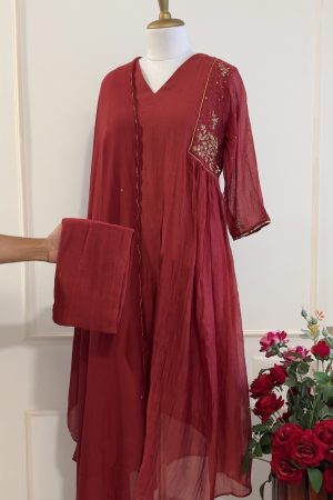 SZ1257 - Mul Chanderi Suit Set